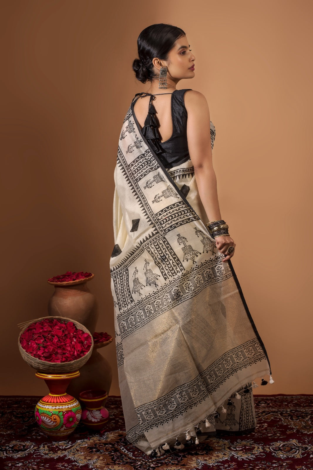 SONAJHURI | HANDLOOM SANTINIKETAN BLOCK PRINT